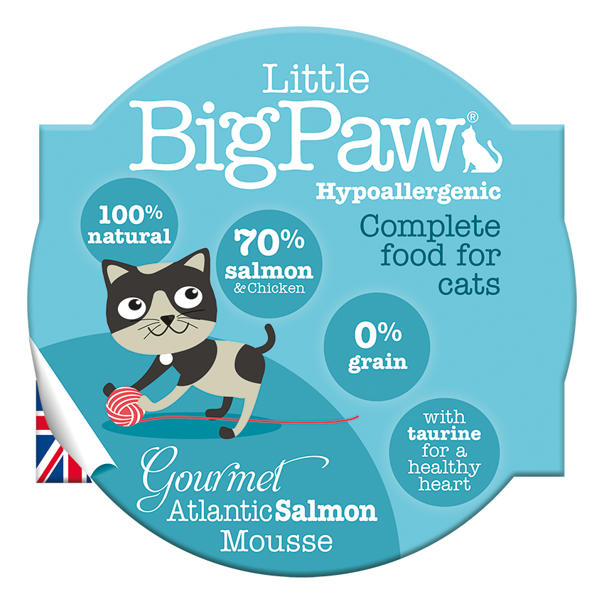 Little Big Paw Gourmet Atlantic Salmon Mousse 85gms - For Cats