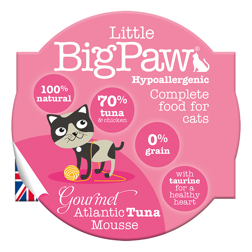 Little Big Paw Gourmet Atlantic Tuna Mousse 85gms - For Cats