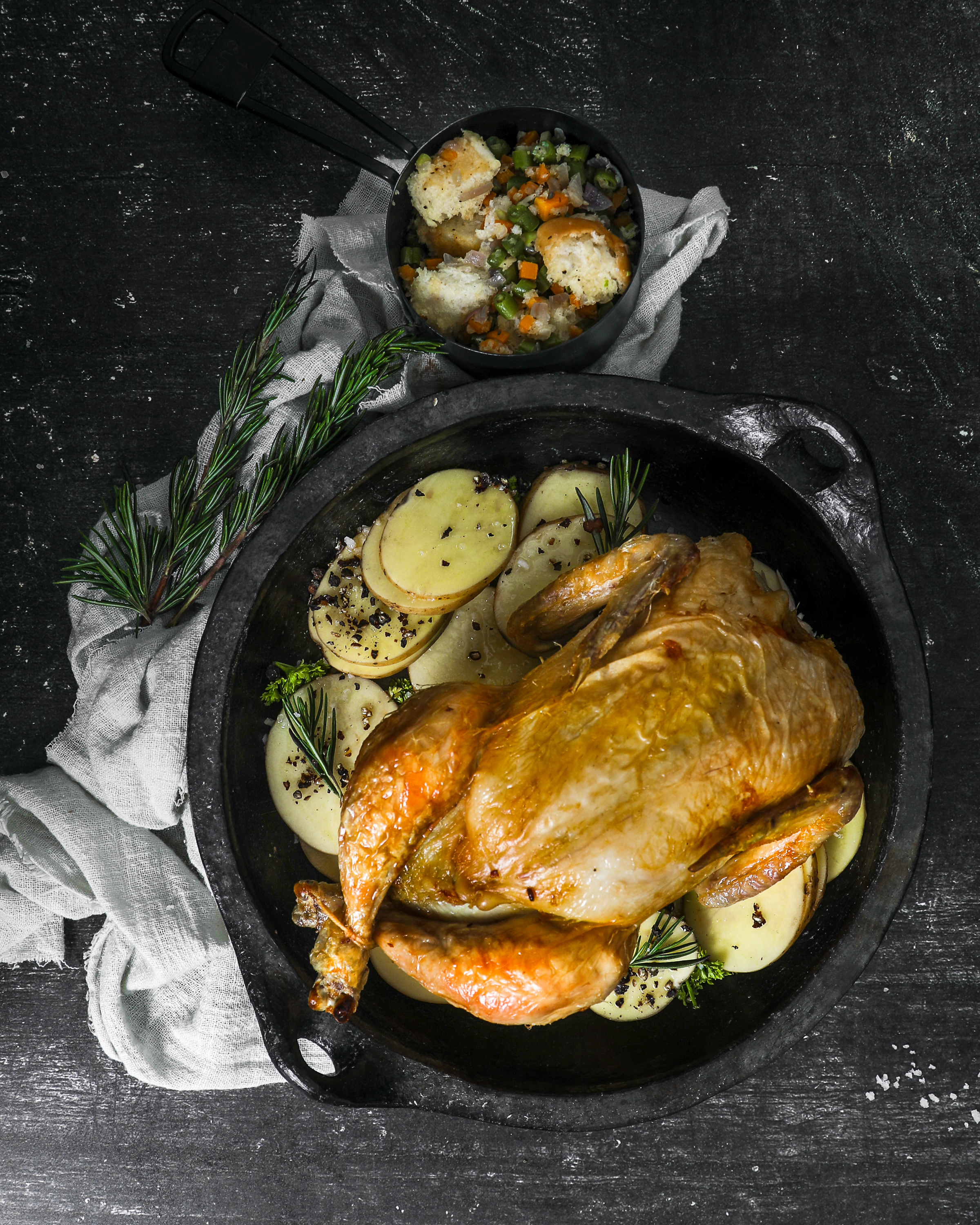 Whole Roasted Cooked Chicken with Veg Stuffing 900-1000Gms