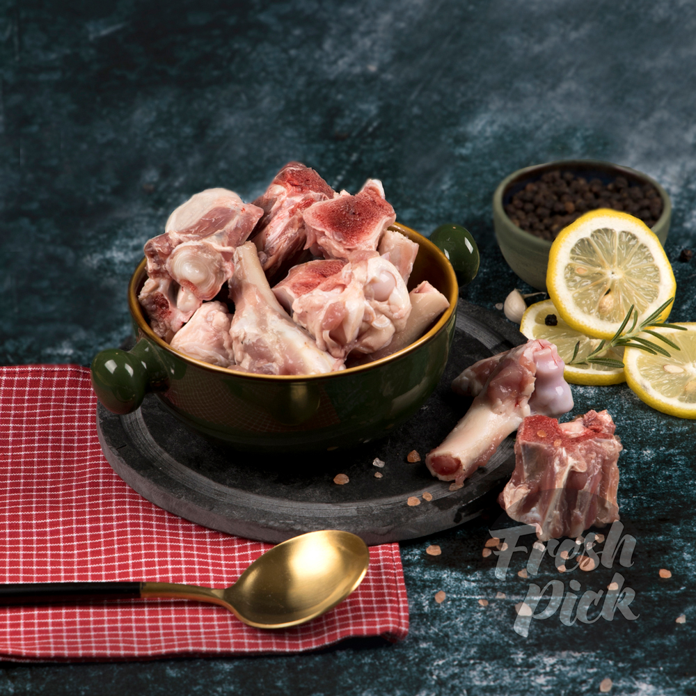 Lamb Mutton Bone for Soup | Antibiotic-free | Grass-fed Farm-raised | Prime-grade meat | 500g