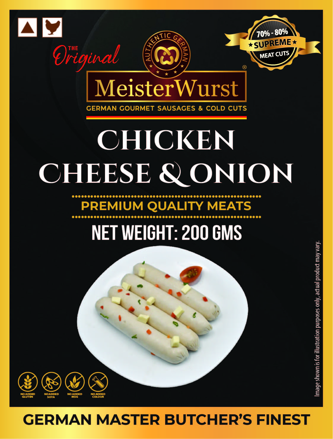 MeisterWurst Chicken Cheese & Onion - 200gms